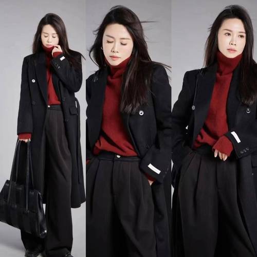 黑色大衣内搭什么好看