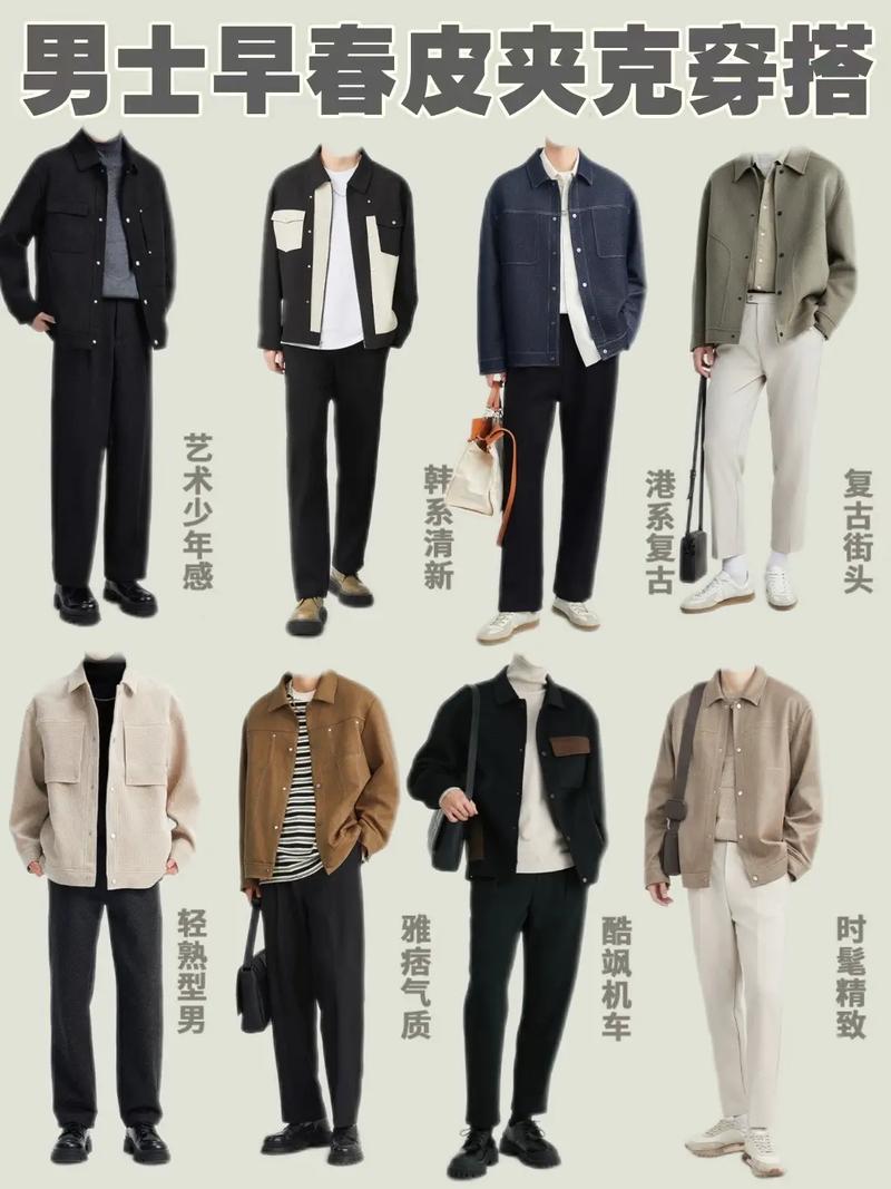 男皮外套怎么搭配