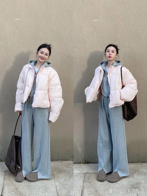 下面宽松的短棉袄怎么搭配