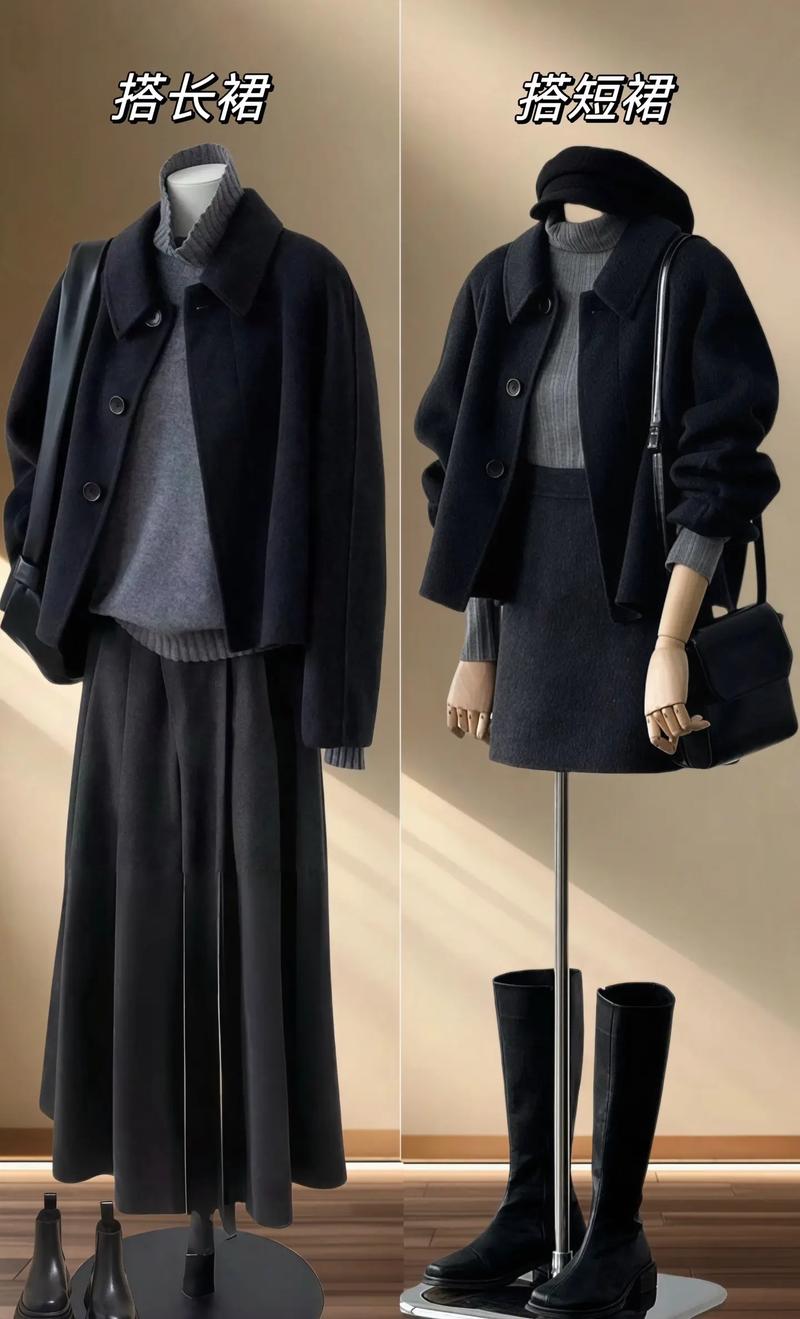 黑色呢子大衣怎么搭配帽子