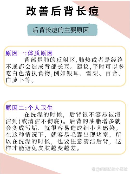 后背起痘痘什么原因