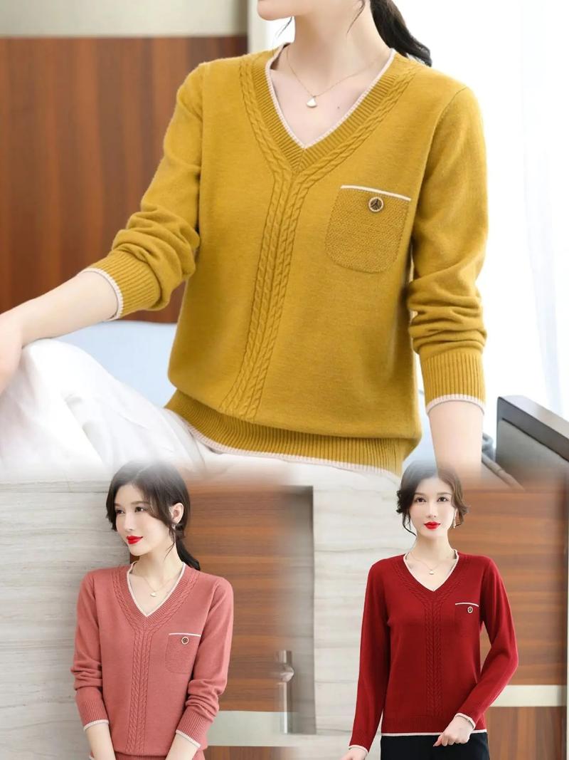 套头小针织衫怎么搭配