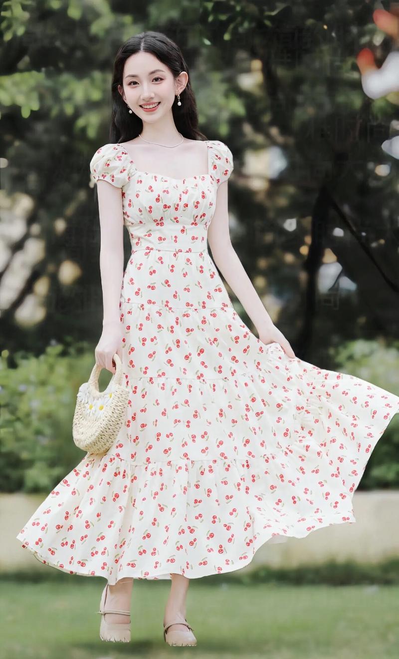 碎花打底连衣裙怎么搭配