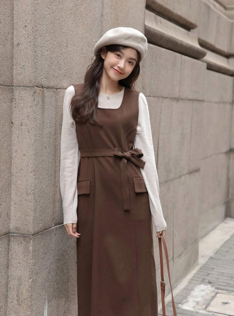 背心裙怎么搭配 冬天