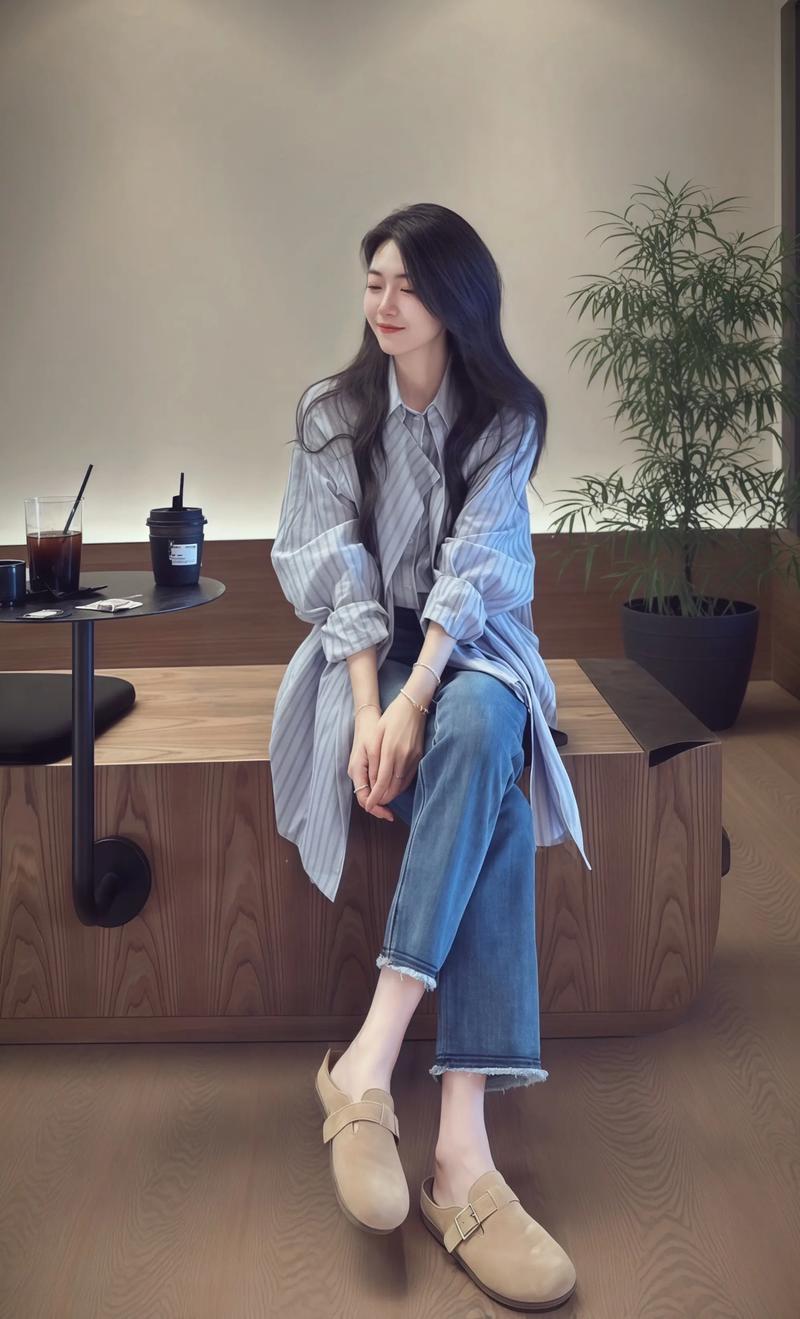 长款衬衫配什么裤子