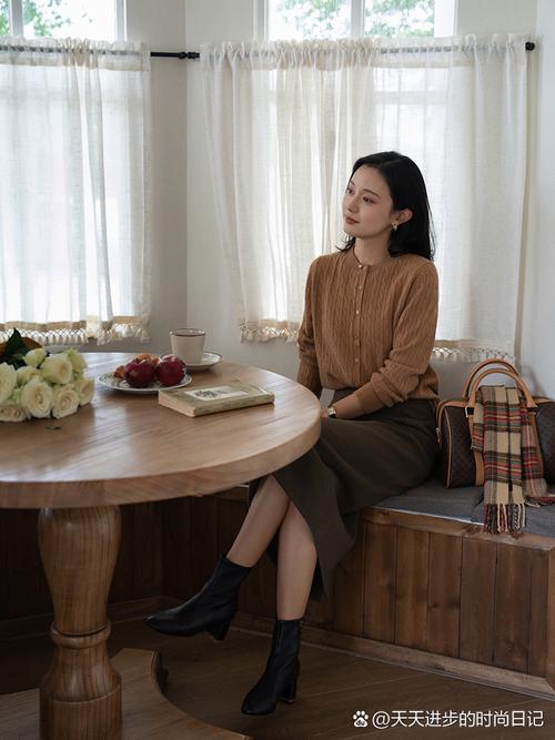 驼色开衫怎么搭配