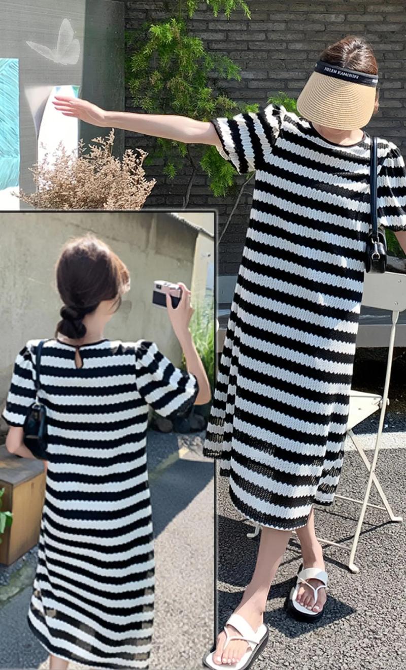 黑白条纹裙子怎么搭配
