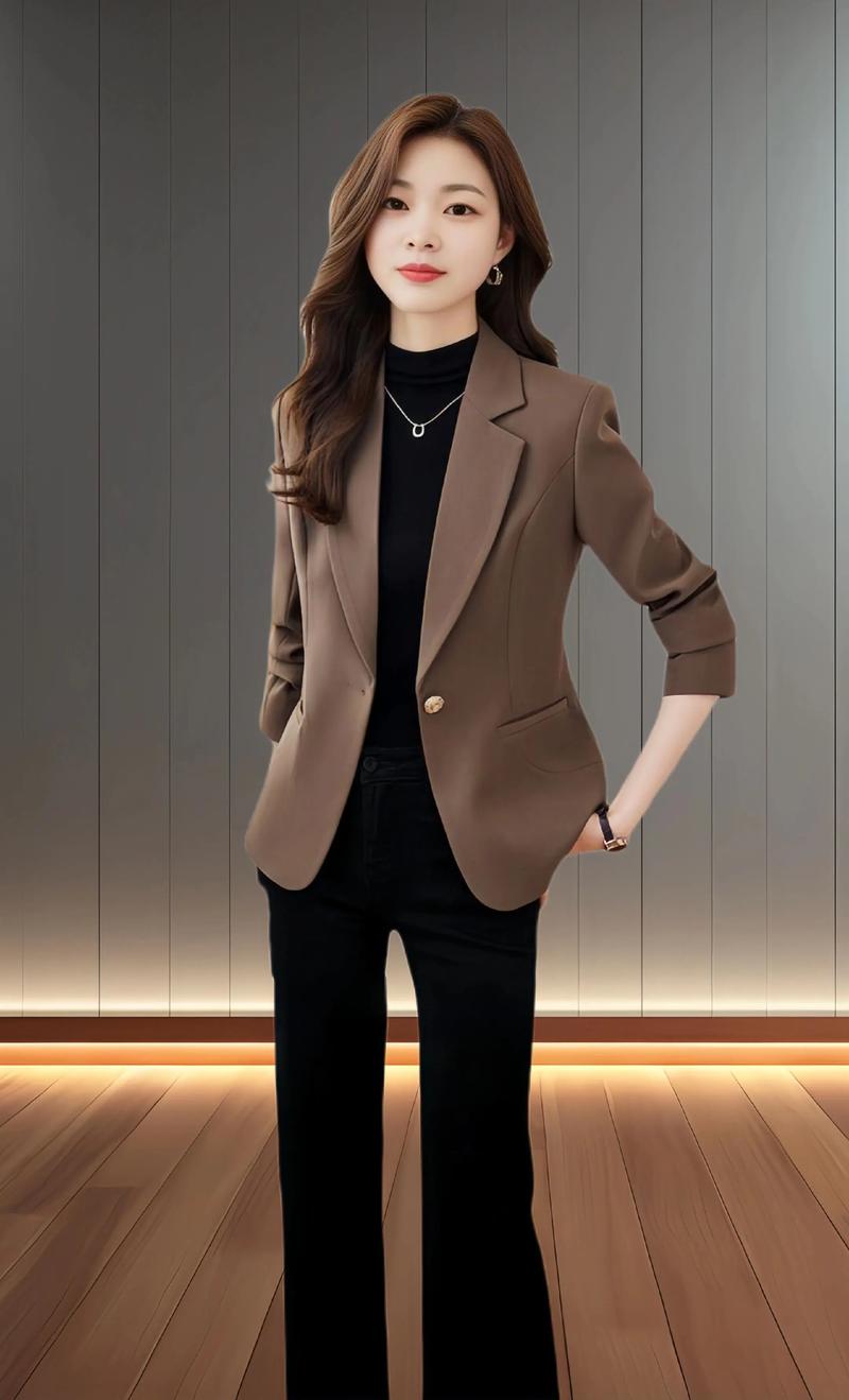 深咖色上衣配什么裤子