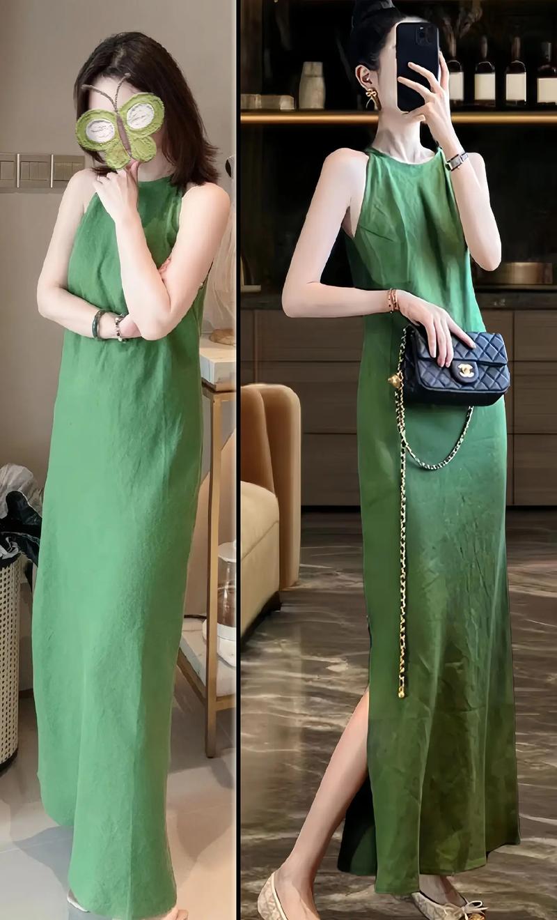 亚麻长裙怎么搭配