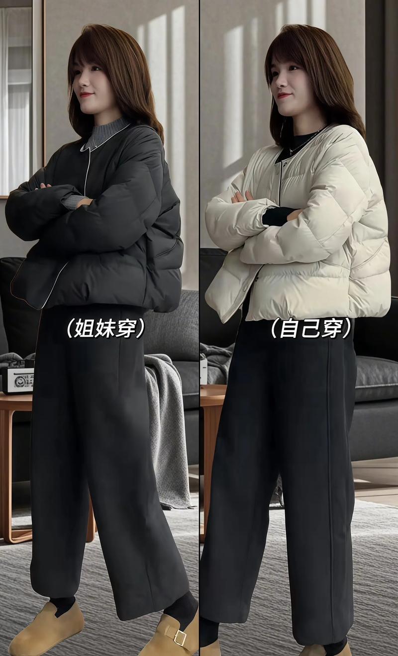 黑色短棉衣怎么搭配