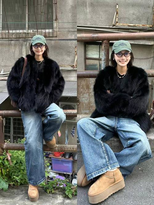 短款皮草怎么搭配衣服