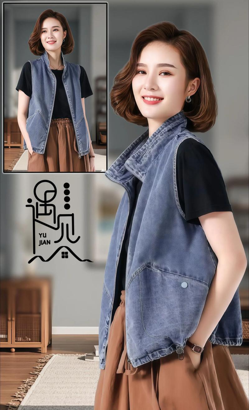 立领坎肩怎么搭配