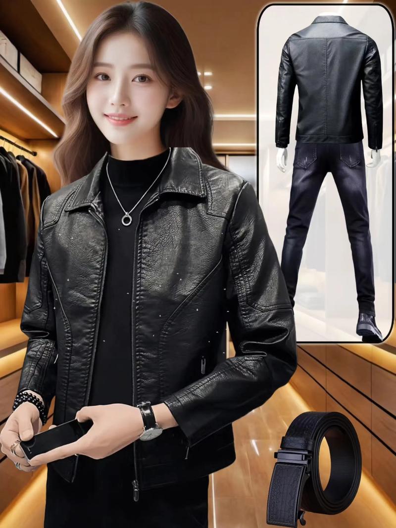 皮褂子怎么搭配衣服