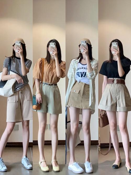 驼色短裤冬天怎么搭配