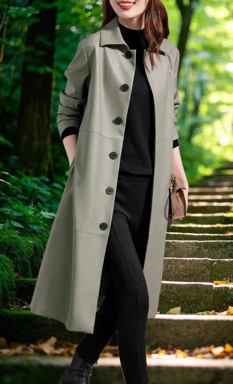 灰色的大衣和绿色的大衣怎么搭配