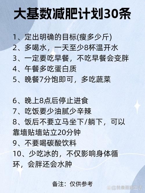 减肥该注意什么