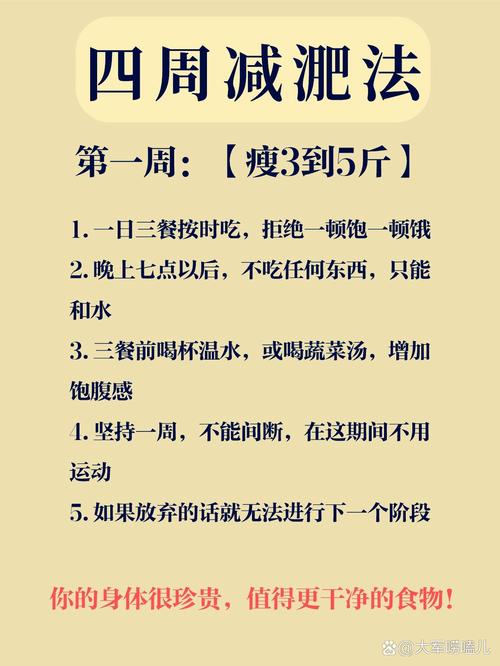 减肥该注意什么