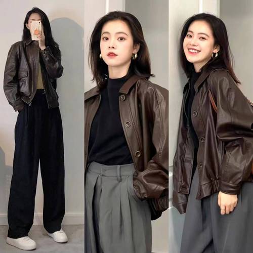 皮裤配什么衣服好看