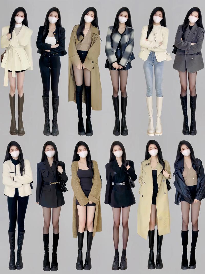 过膝长筒靴子怎么搭配