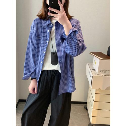 长袖蓝色衬衫怎么搭配外套