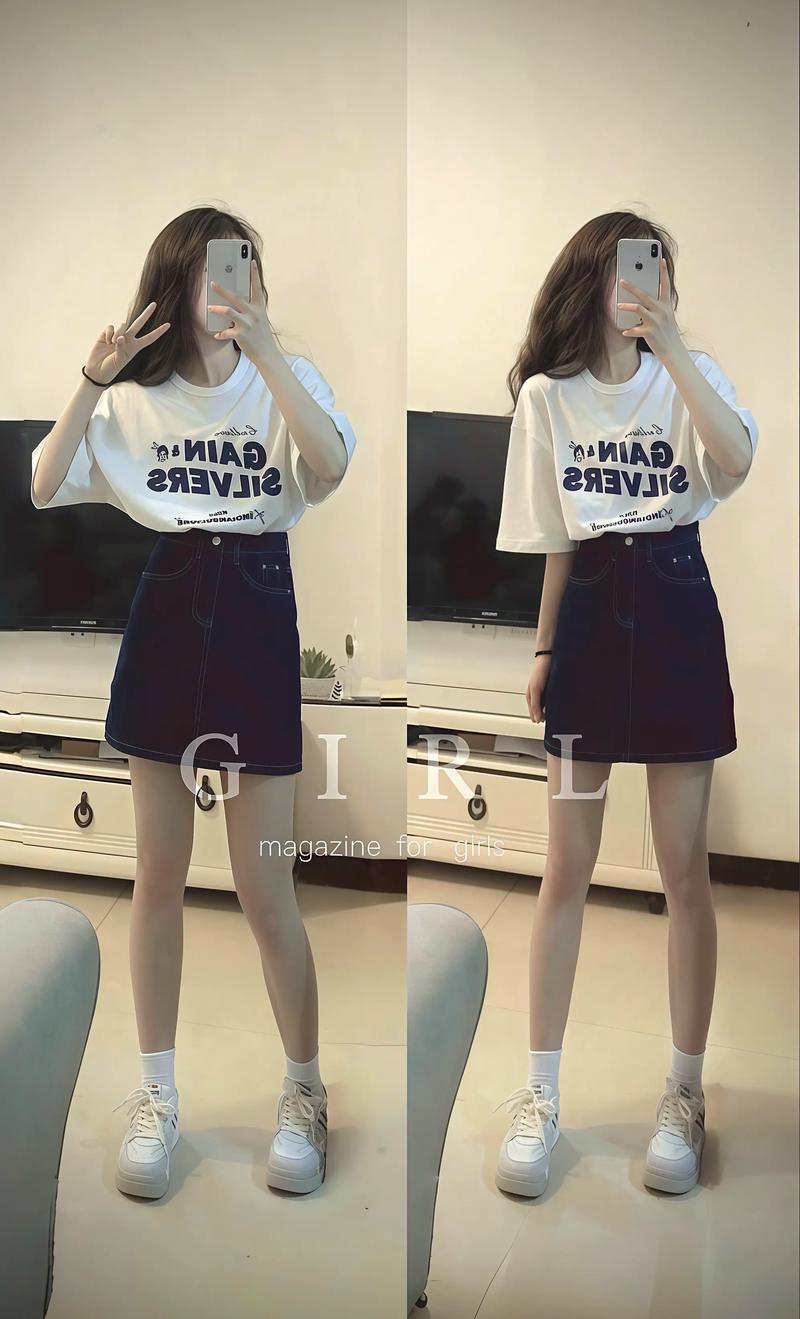 长款t恤裙怎么搭配裤子