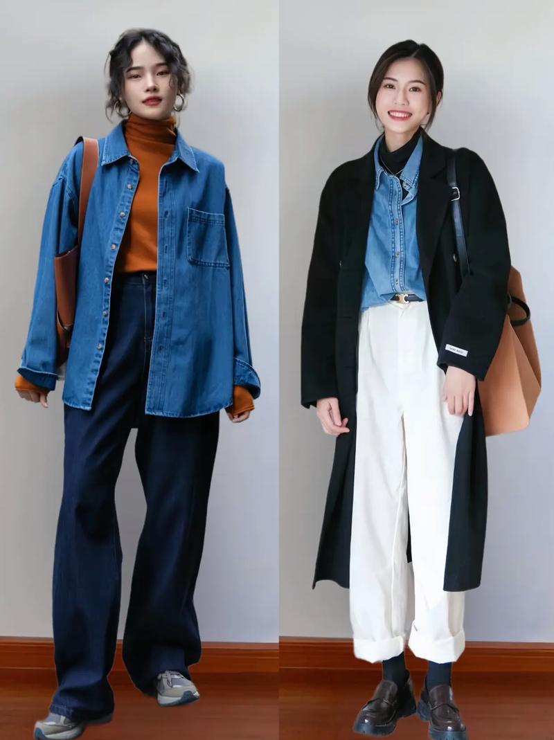 长衬衫加牛仔外套怎么搭配