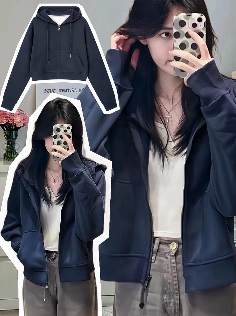 藏青色的卫衣怎么搭配