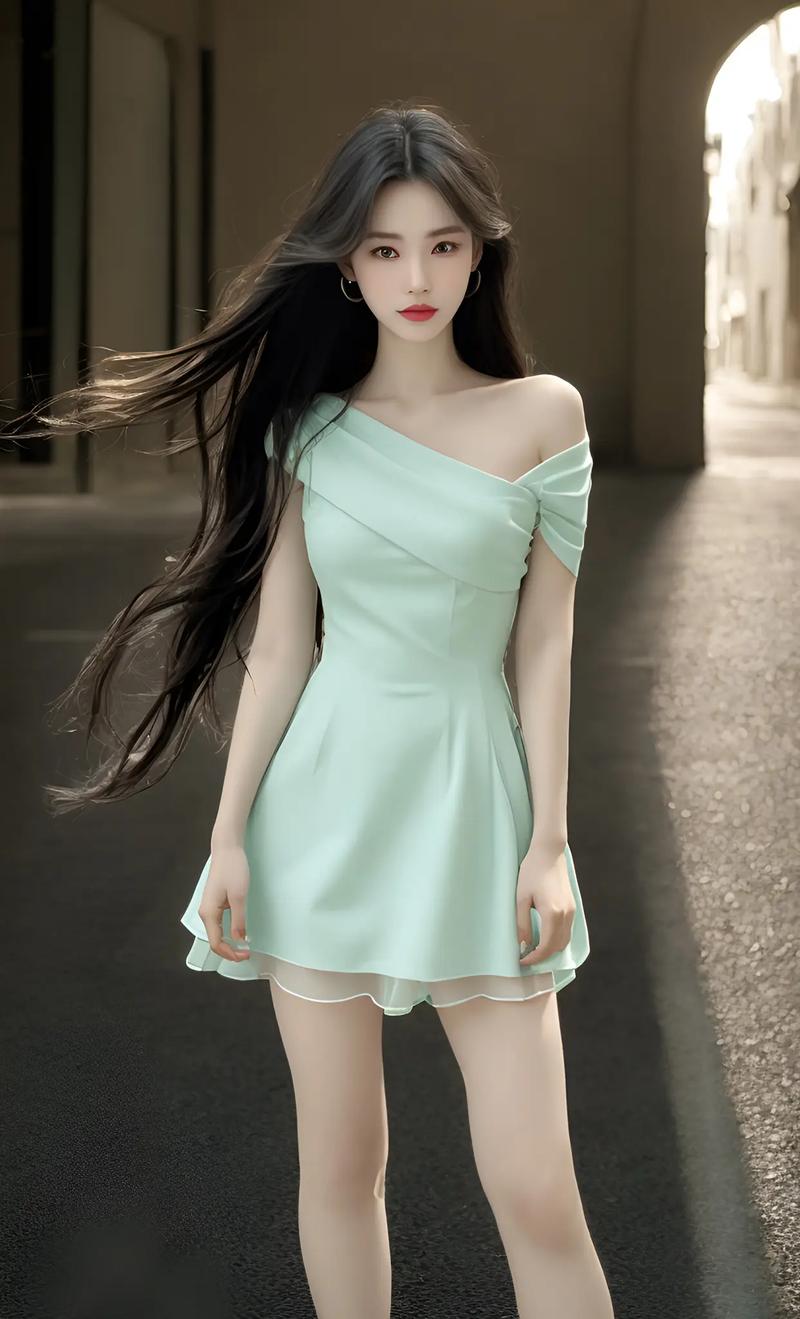 薄荷绿的裙子怎么搭配图片