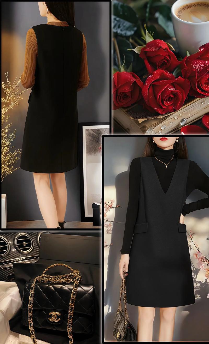 背心冬连衣裙怎么搭配外套好看吗