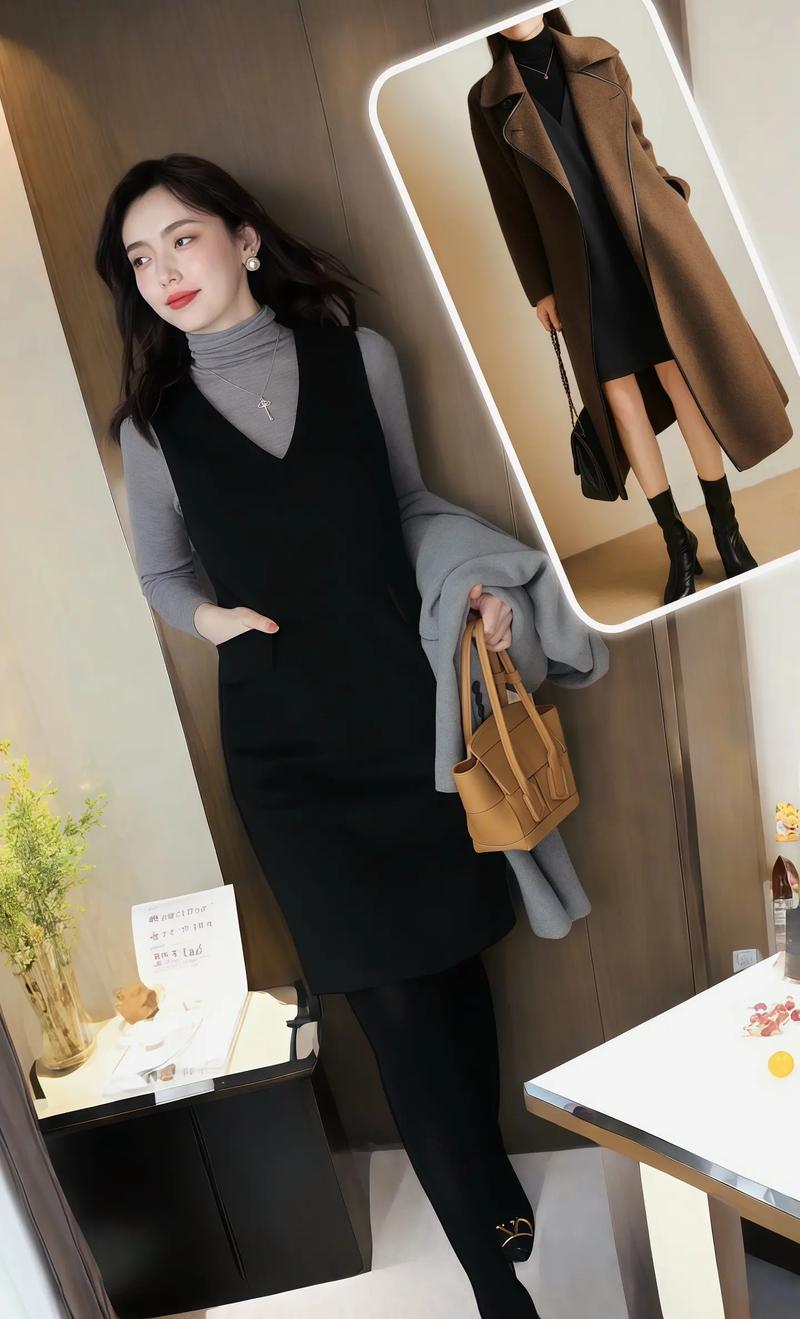 背心冬连衣裙怎么搭配外套好看吗