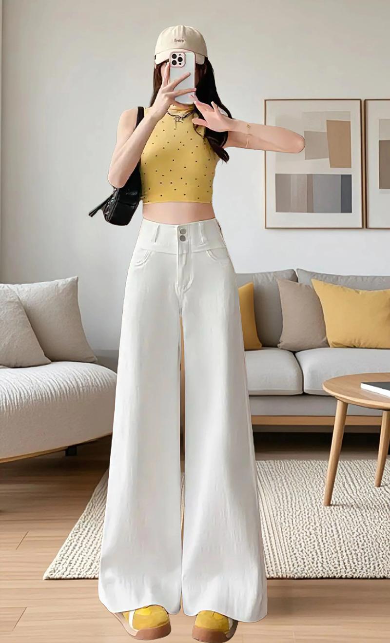 白色雪纺裤怎么搭配什么外套