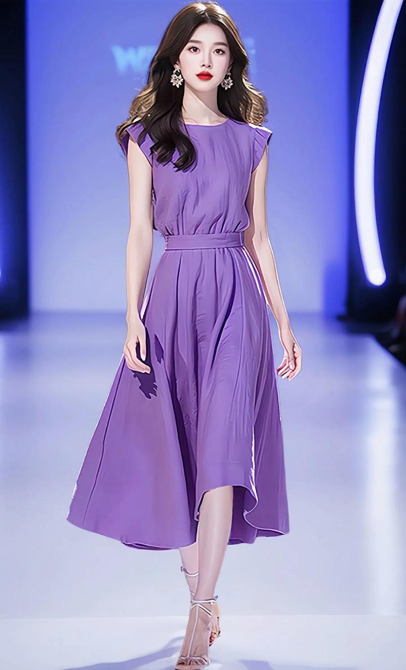 紫色群子怎么搭配鞋