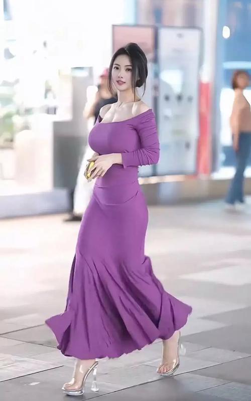 紫色群子怎么搭配鞋