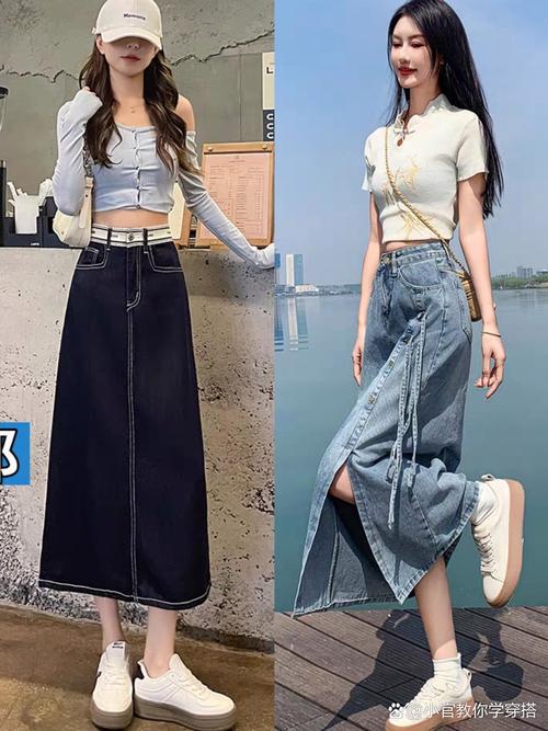 运动款牛仔裙怎么搭配