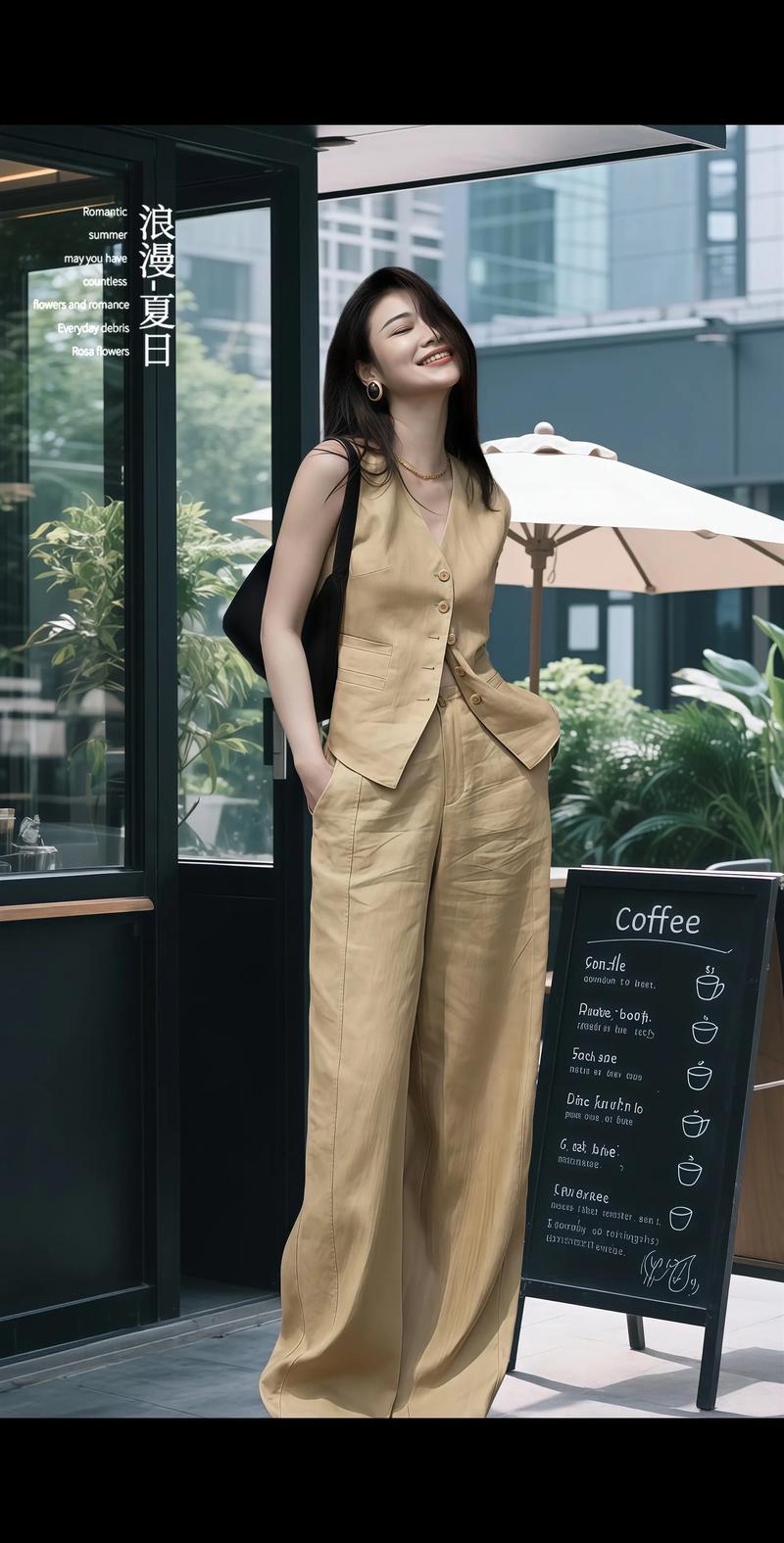 夏季长款马甲怎么搭配图片