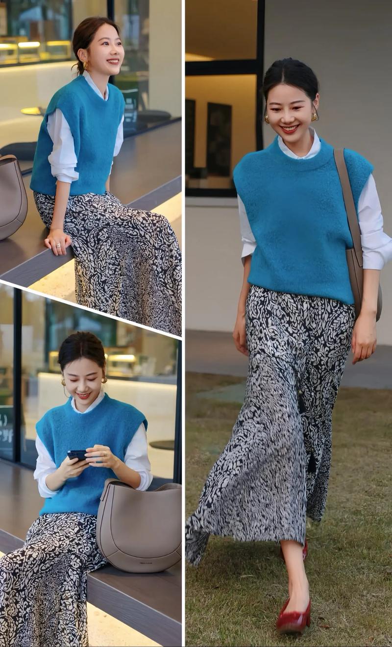 深蓝色短袖连衣裙怎么搭配什么外套好看吗