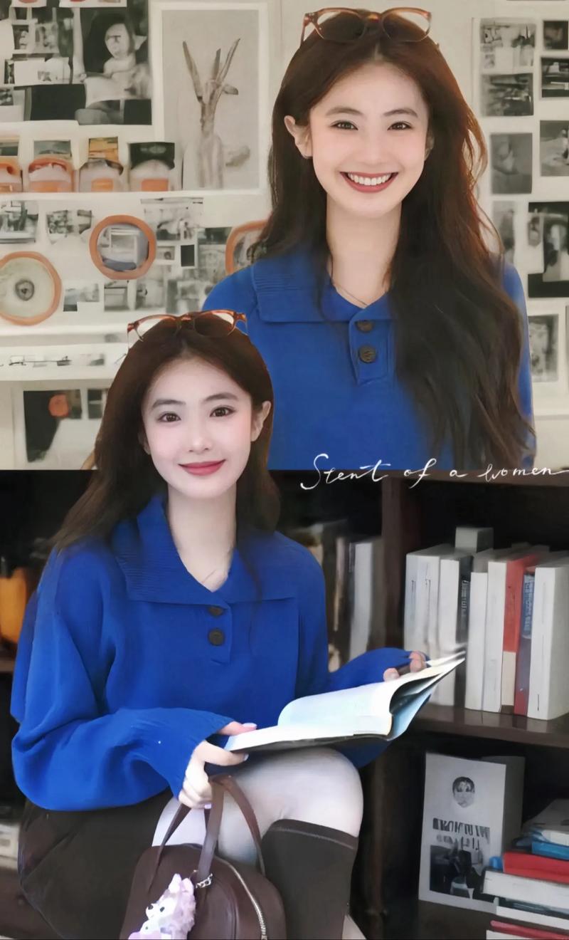 深蓝色短袖连衣裙怎么搭配什么外套好看