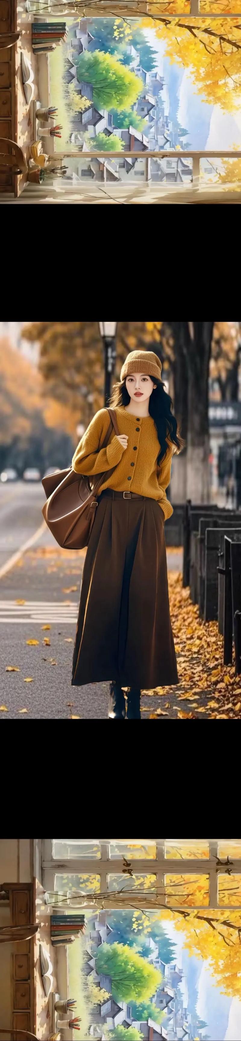 秋天的裙子怎么搭配衣服好看图片大全