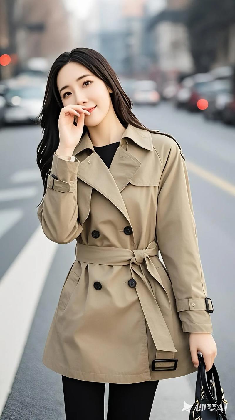 女士长版风衣怎么搭配图片