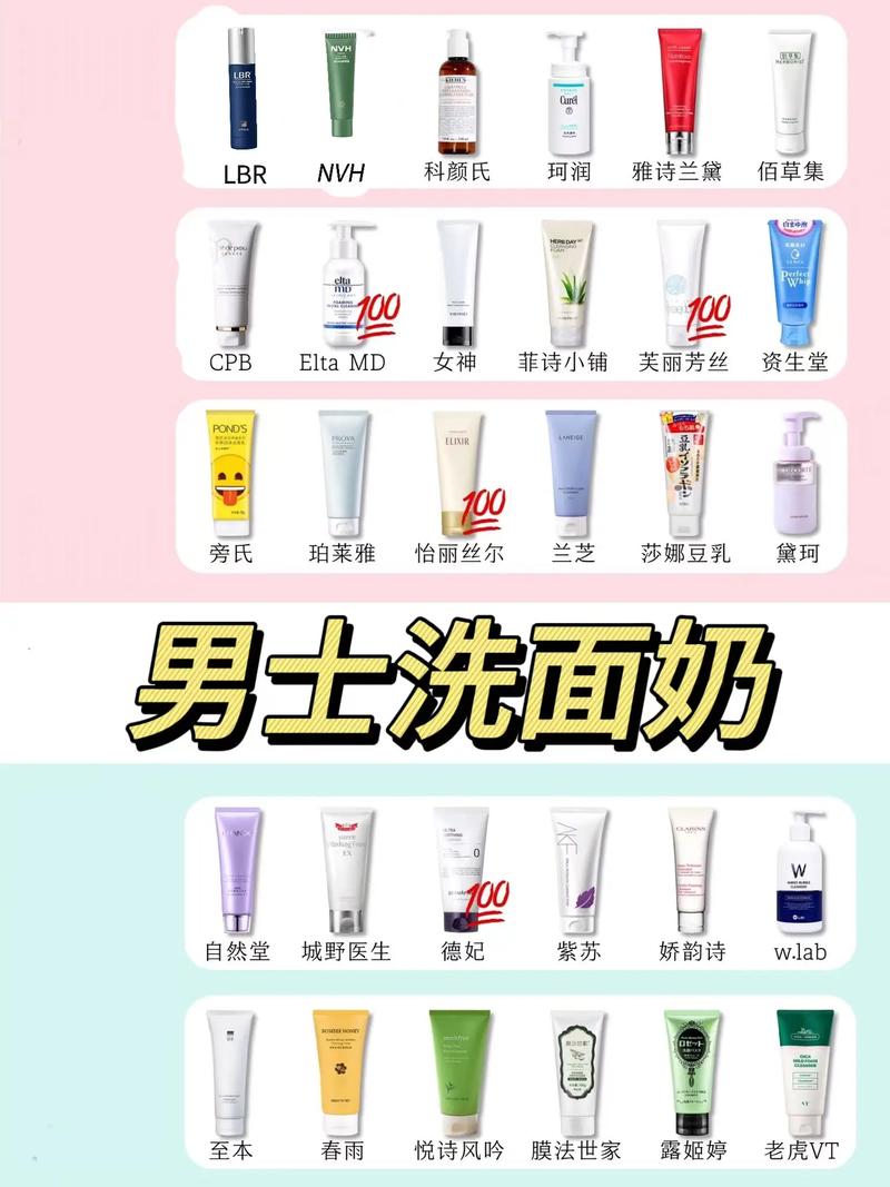 那几款男士洗面奶好用