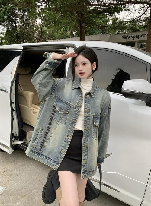 牛仔长开衫怎么搭配图片