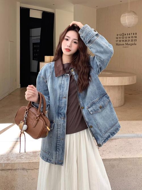 牛仔长开衫怎么搭配图片