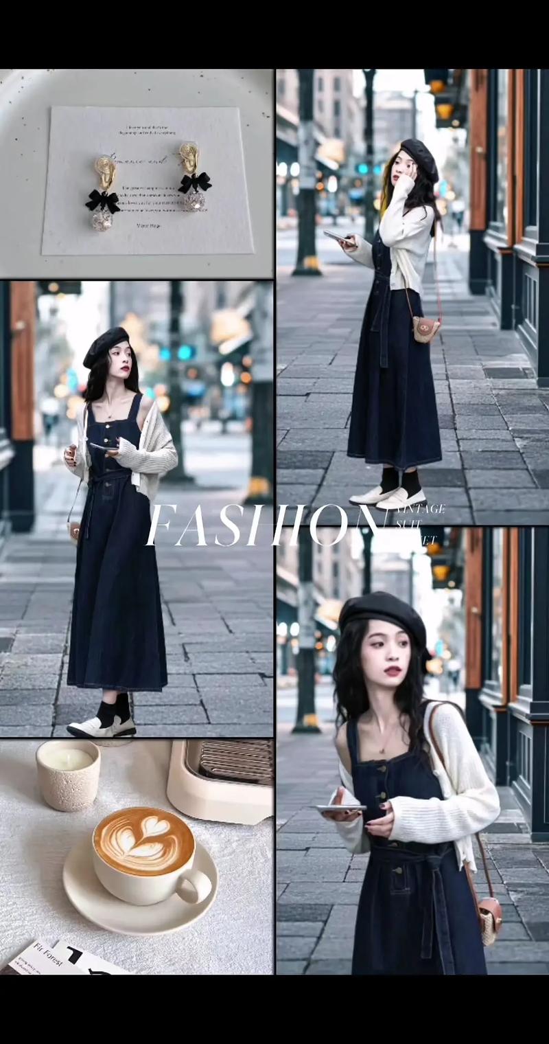 牛仔背带裙裤怎么搭配外套