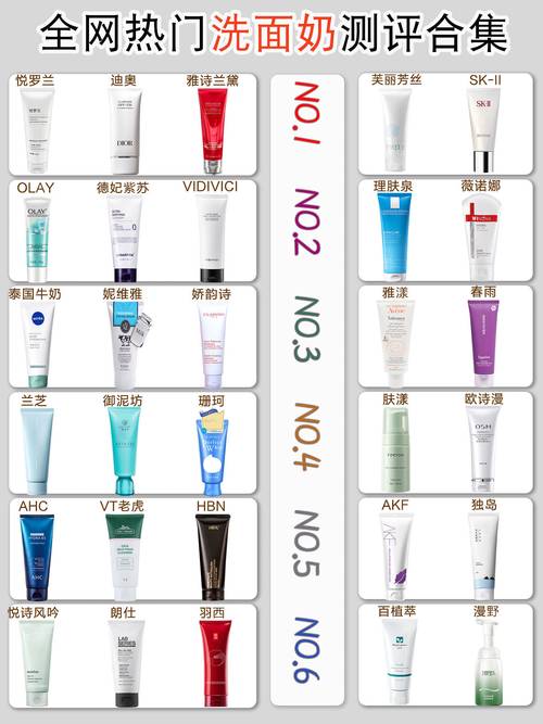 哪个品牌洗面奶最好用