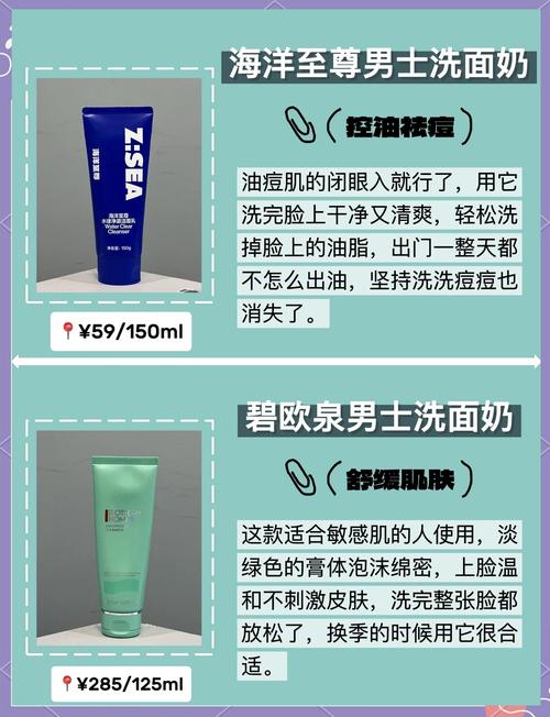 男性痘痘肌洗面奶排行