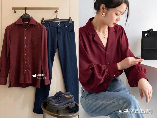 红色衬衫怎么搭配鞋子好看