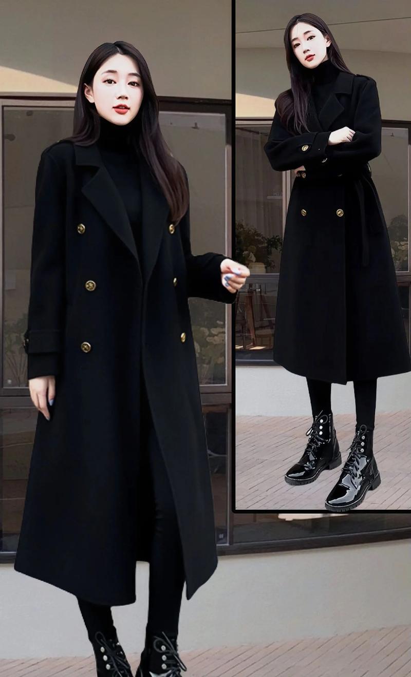 黑色宽松上衣外套怎么搭配图片欣赏