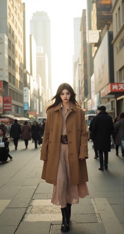 棕色风衣搭配什么裤子