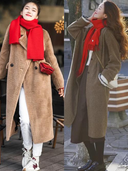 冬天什么颜色围巾怎么搭配