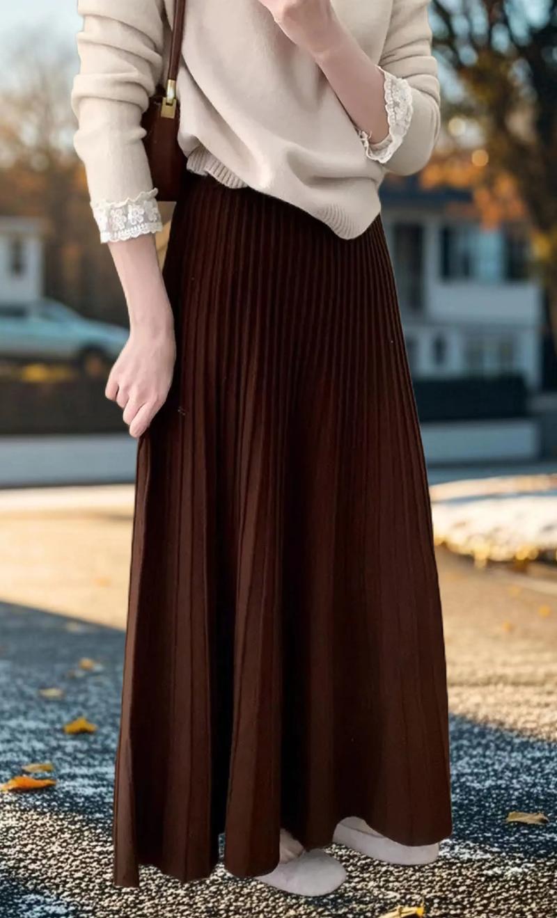 冬天裙子下面怎么搭配图片欣赏